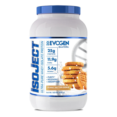 Proteina Isolate Evogen Isoject 1.77 Lbs Variedad De Sabores Sabor Peanut Butter Cookie