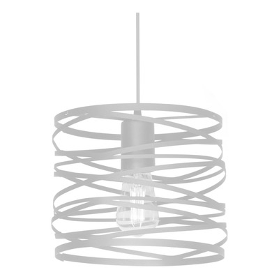 Colgante 1 Luz Lecce 25cm C-1321-25 Blanco Apto Led Deco 