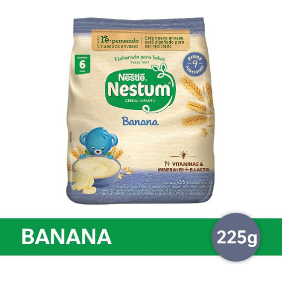 Nestle Nestum Cereal Infantil En Polvo Sabor Banana X225g