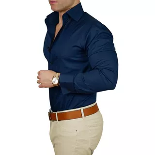 Camisa Entallada + Pantalón Hombre Gabardina - Arma Tu Combo