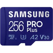 Tarjeta De Memoria Samsung Pro Plus Adaptador 256gb 160mb/s Mb-md256ka/am