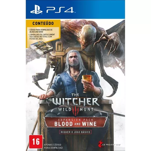 Jogo The Witcher 3 Wild Hunt Expansão Blood And Wine Ps4