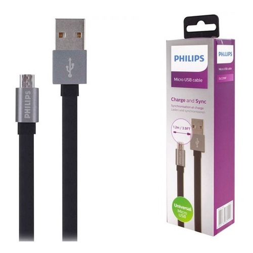 Cable Micro Usb De Carga Y Datos Philips Resistente 