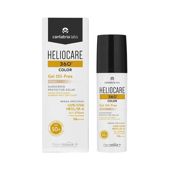 Protector Solar Heliocare 360 Toque Seco  Color Perla  50ml