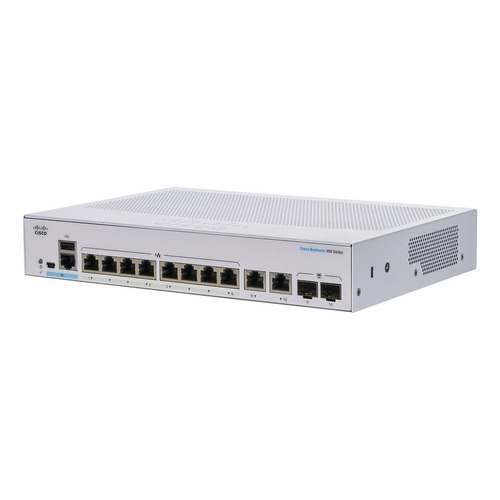 Switch Cisco Cbs350-8t-e-2g 8 Puertos Rj-45 + 2 Sfp