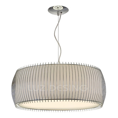 Colgante 3 Luces Cromo 50cm Apto Led Deco Luz Desing
