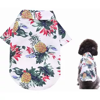 Camisa Hawaiana Para Perros Y Gatos Pequeños Y Medianos