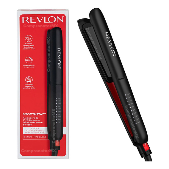 Alaciadora Plancha Cabello Revlon Digital Cerámica Coco Pelo