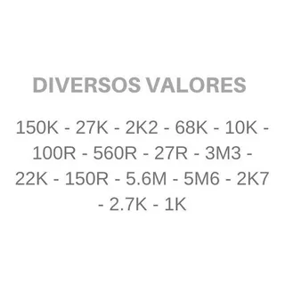 Resistor Smd 1206 5% - Combo 100 Unidades