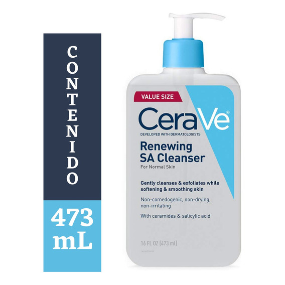 Cerave Renewing Sa  Cleanser Limpiador Con Ácido Salicílico