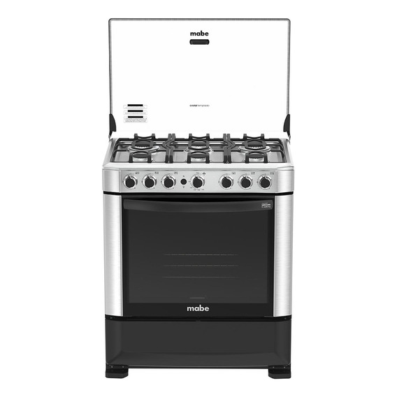 Cocina De Piso A Gas De 76 Cm Inox Mabe Cmp7625fx0