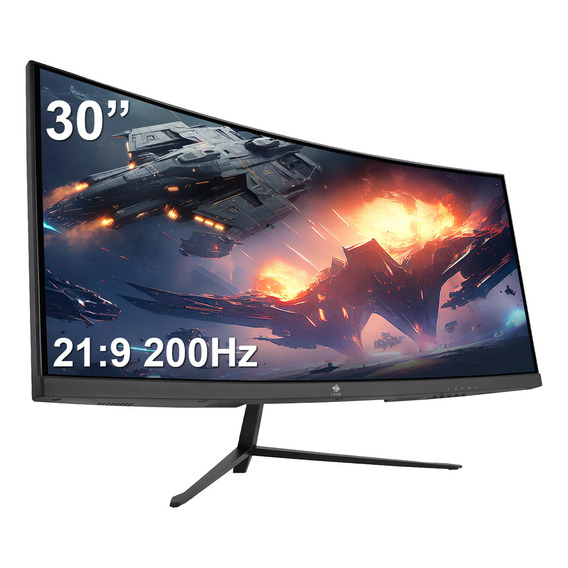 Monitor Gamer Curvo Z-Edge UG30 Gaming 30" 21:9 UWFHD 2560x1080 200Hz 1ms Negro