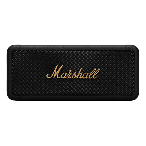 Parlante Marshall Emberton portátil con bluetooth waterproof black and brass 100V/240V 