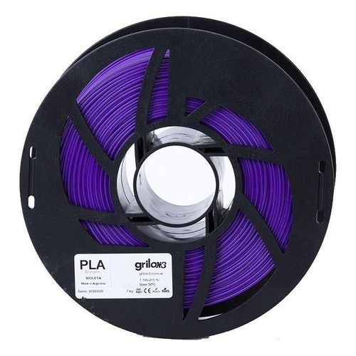 Filamento 3D PLA Grilon3 de 1.75mm y 1kg violeta