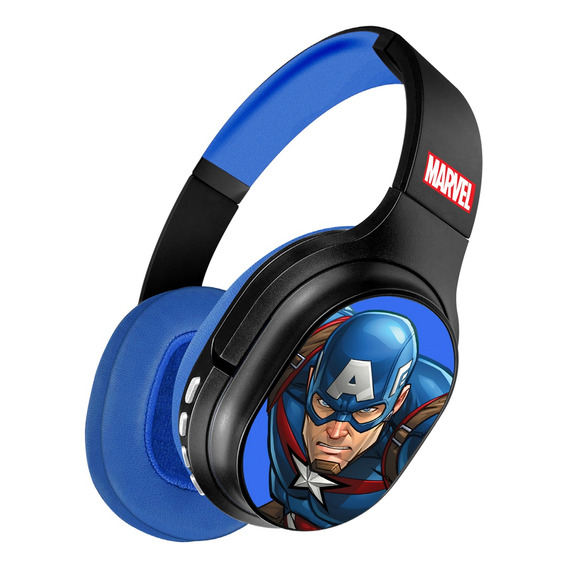 Auriculares Inalámbricos Xtech Marvel Capitán América Css Color Azul