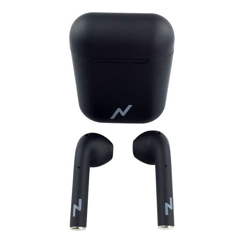 Auricular Bluetooth5.0 Con Micrófono Y Estuche Cargador Noga Color Negro