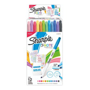 Marcadores Sharpie Snote X12 Colores Resalta Subraya