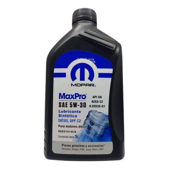 Aceite Maxpro Diesel 5w30 1lt Mopar Original