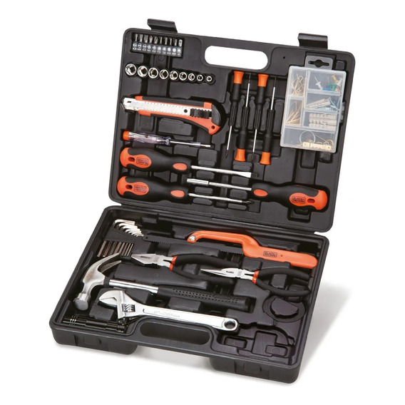 Set 125 Piezas Herramientas Manuales Black+decker Bmt125c-la Color Negro