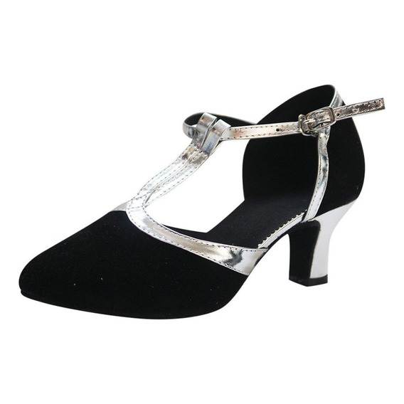 Mujer Sandalias Zapatos Ballroom Tango Baile Latino Lentejue