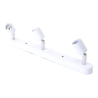 Spot 3 Luces Barra Larga Para Gu-10 Blanco