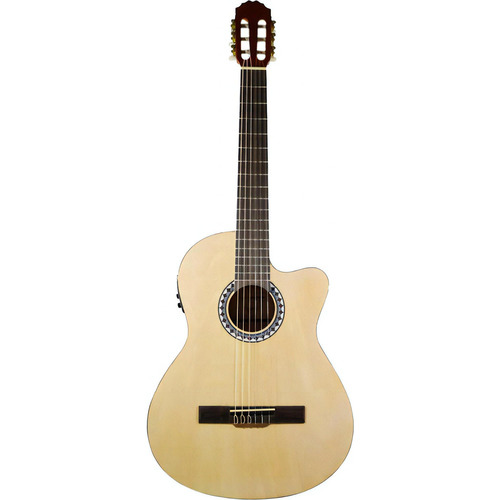 Guitarra Gewa Ps510196 Electroacustica Natural Con Resaque Color Marrón Material Del Diapasón Pakka Orientación De La Mano Diestro