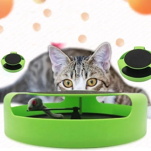 Juguete Gato Atrapa Ratón Juego Interactivo Para Mascota