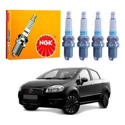  Jogo 4 Velas Original Ngk Linea 1.9 16v 2008 A 2010