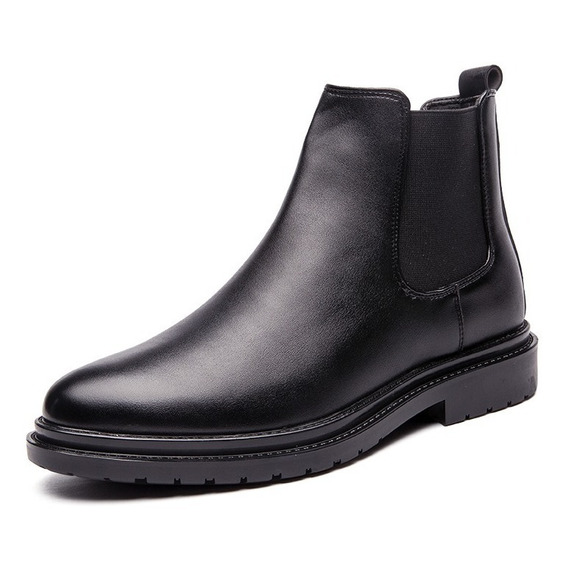 Hombres Casual Zapatos De Cuero De Lujo Martin Chelsea Botas