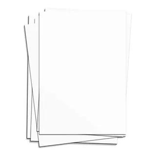 Cartolina Escolar Branco Pacote Com 100 Folhas