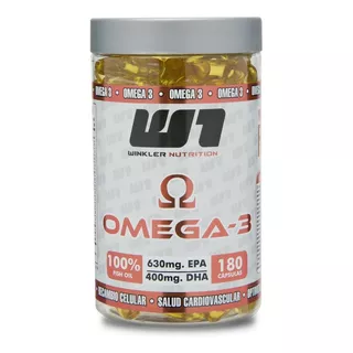 Omega 3 180 Caps. Winkler Nutrition Sabor Cápsulas Blandas