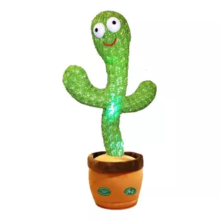 Cactus Bailarín Tiktok Canta Repite Muñeco Voz Juguete Color Verde