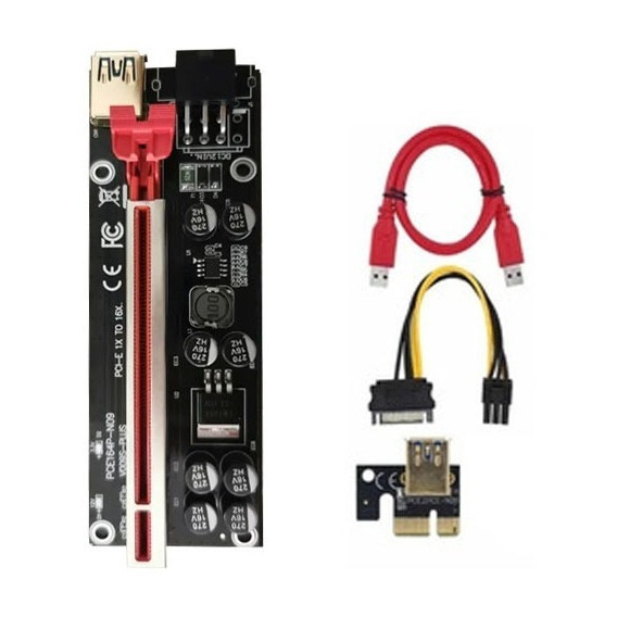 Riser V010s Plus Pcie Pci-e 16x A 1x Usb Mineria Unoelectro