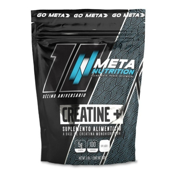 Creatina Meta Nutrition Monohidratada 500 Gr (100 Servicios)