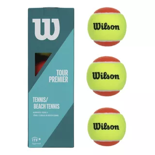 Bola De Beach Tennis Wilson 3 Bolas Tour Premier