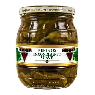 Pepinos Em Condimento Suave 550g Hemmer Cx 4 X 550g