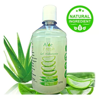 Puro Gel De Babosa Hidratante Pele E Cabelos Aloe Vera 500g