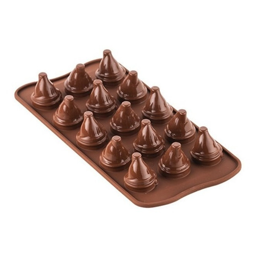 Molde Silicona Chocolate Reposteria Silikomart Mr&ms Brown