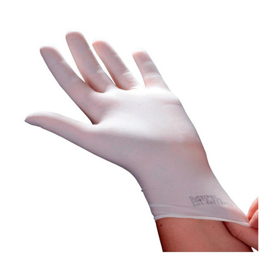 Guantes no quirúrgicos de látex noble Proced 1000 Un Pp P M G Inmet, color látex natural