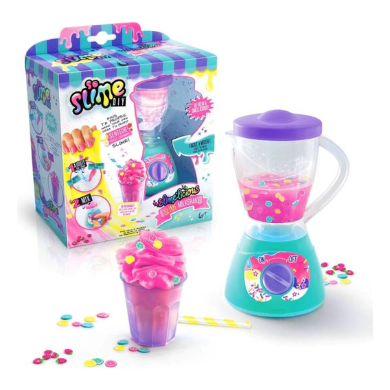 Kit De Slime Milshake Wabro Mix Mini Licuadora Con Accesorio