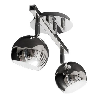 Aplique Sist Alyssa Bocha Ø9cm 2xg9 Cromo 1870/2lc Movil Cromo