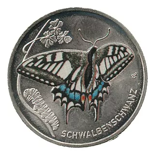 Moneda De Alemania 5 Euros Mariposa, Año 2023, Estado Nueva.