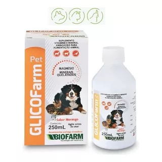 Glicofarm Pet 250ml Suplemento Vitamínico Promoção - Biofarm