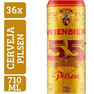 Kit Cerveja Wienbier 55 Pilsen 710ml (36 Un)