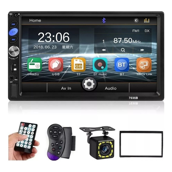 Estéreo Mirrorlink Pantalla Táctil 7 Pulgadas Hd Bluetooth