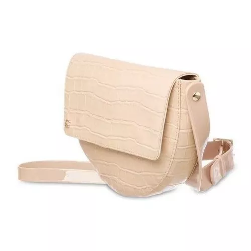 Bolsa/pochete Petite Jolie Jix Nude Croco Pj4976