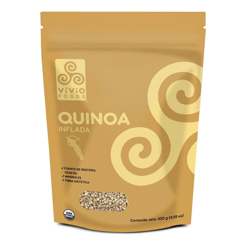 Quinoa Organica Vivio Foods Inflada 100g