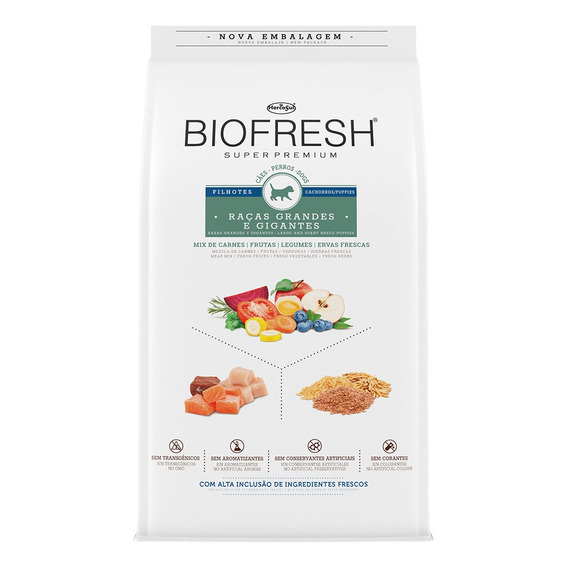 Alimento Biofresh Super Premium para perro cachorro de raza grande y gigante sabor mix en bolsa de 10kg