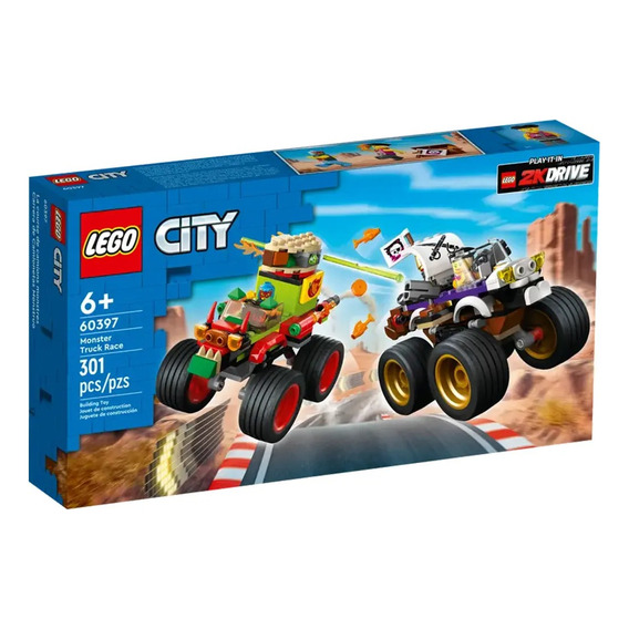 Carrera De Camionetas Lego Monstruo 301pcs 60397 Febo