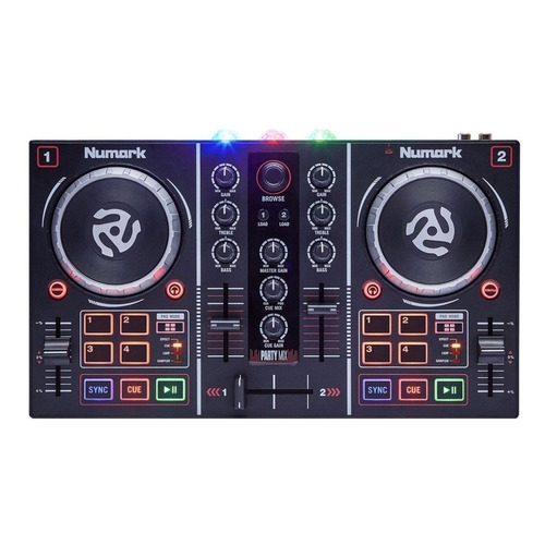 Controlador DJ Numark Party Mix negro de 2 canales